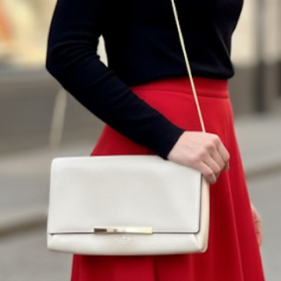 kate spade Handbags - Kate Spade NY Hanley Camden Way Cream color genuine Leather Shoulder Bag